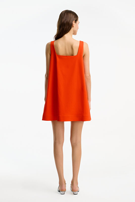 Pomegranate Blossom Short Women's Dress 2