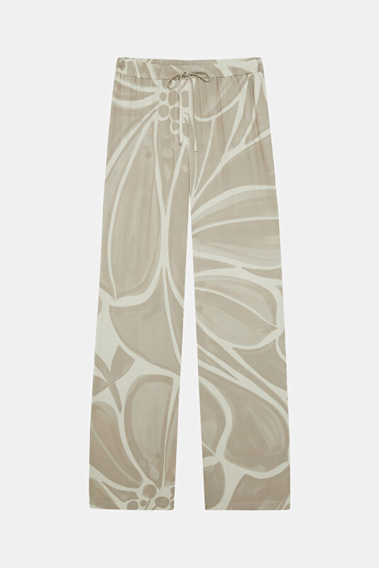 Çok Renkli Wide Leg Kadın Pantolon 3