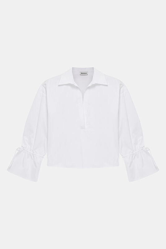 Beyaz Kadın Gömlek 4