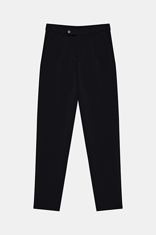 Navy Tapered Fit Men's Trousers 4