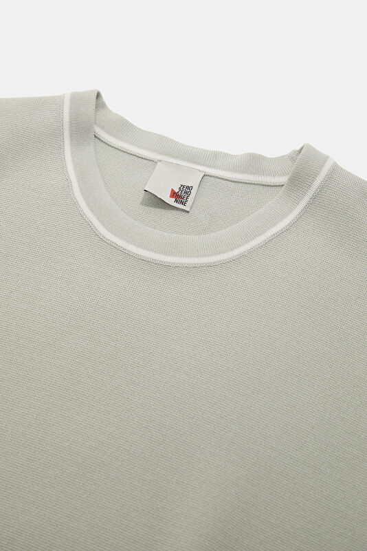 Relax Kalıp Taş Bisiklet Yaka Erkek T-Shirt 3