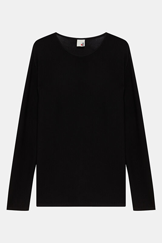 Relax Fit Black Crew Neck Men's T-Shirt