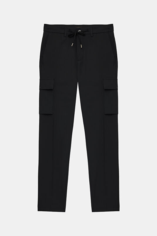 Black Straight Men's Pants