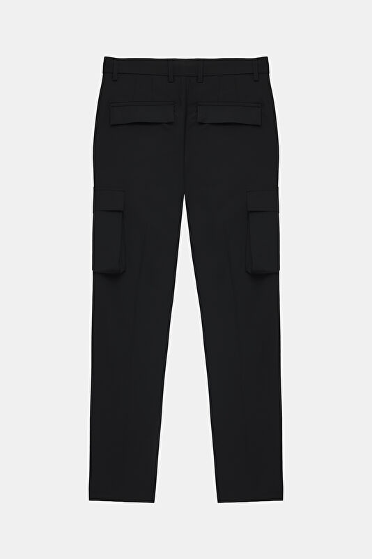 Black Straight Men's Pants 2
