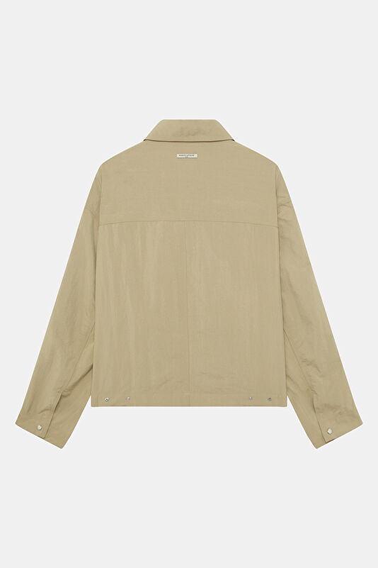 Beige Zip-Up Men's Jacket 2