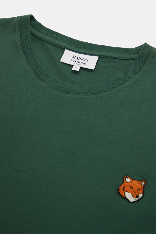 Relax Fit Green Crew Neck Embroidered Men's T-Shirt 3