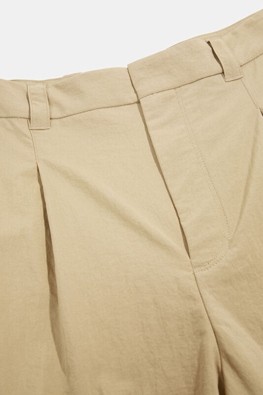 Relax Fit Beige Wide Leg Men's Trousers 3