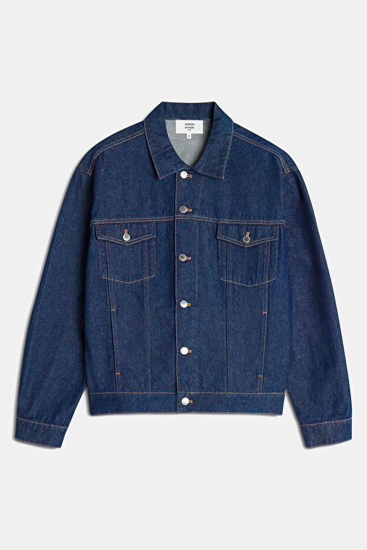 Indigo Buttoned Men's Jacket