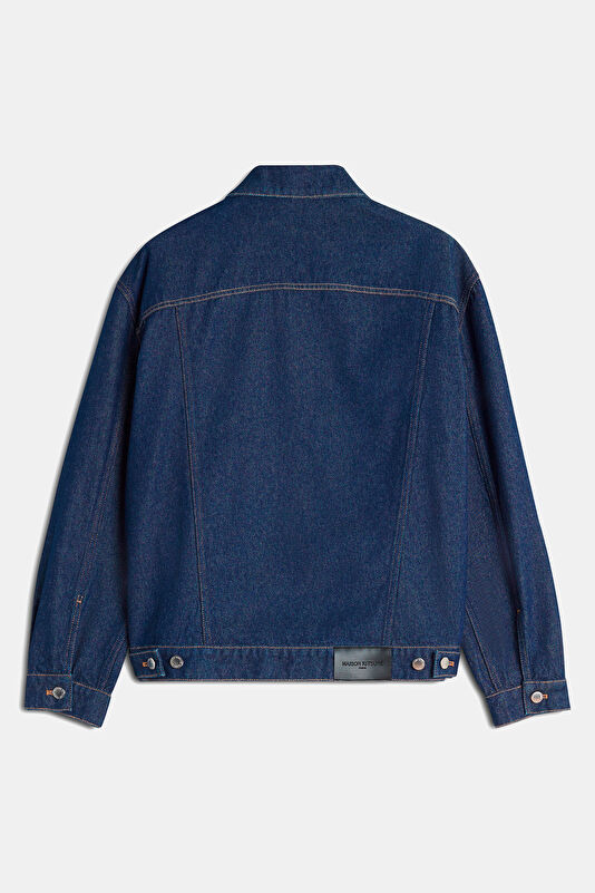 Indigo Buttoned Men's Jacket 2