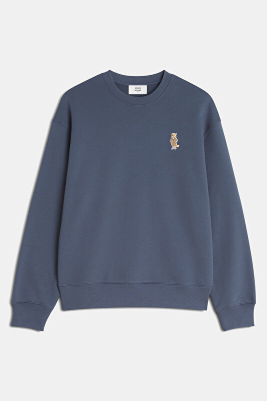 Navy Relax Fit Crew Neck Men's Sweatshirt