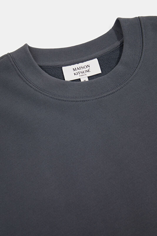 Lacivert Relax Kalıp Bisiklet Yaka Erkek Sweatshirt 3