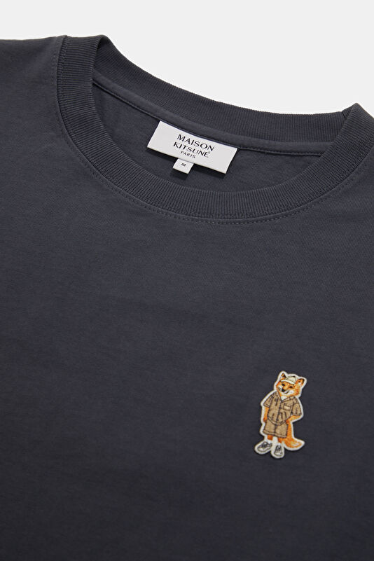 Relax Fit Navy Crew Neck Embroidered Men's T-Shirt 3