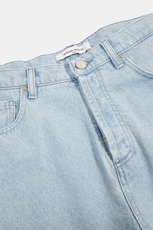 Relax Kalıp İndigo Wide Leg Erkek Jean Pantolon 3
