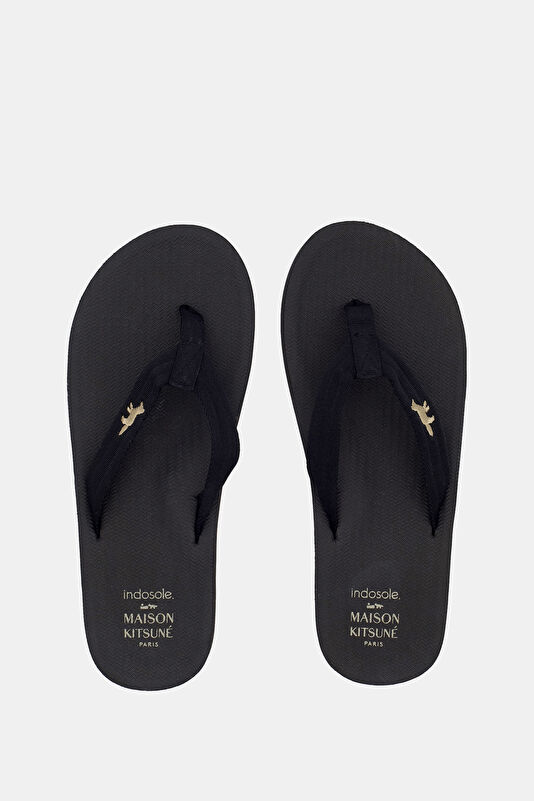X Indosole Easy Living Black Men's Slippers
