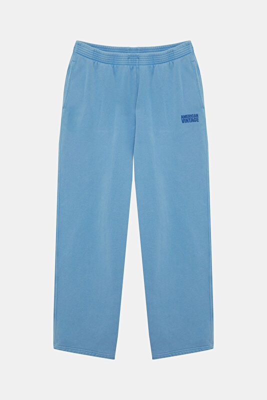 Blue Loose Fit Women's Pants