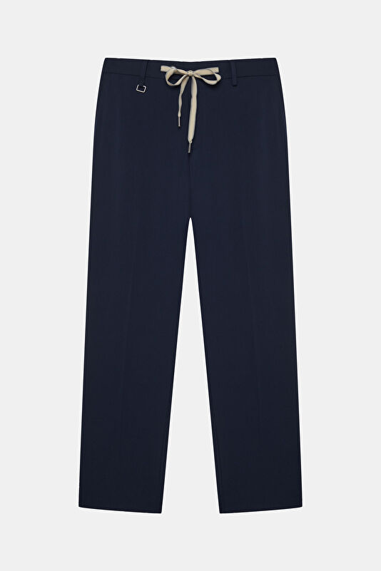 Relax Fit Navy Men's Straight Leg Trousers