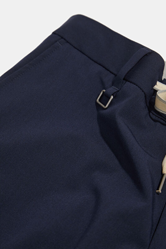 Relax Fit Navy Men's Straight Leg Trousers 4