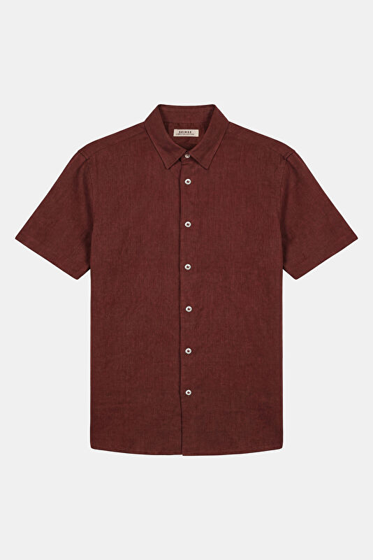 Relax Fit Brick Red Men's Shirt