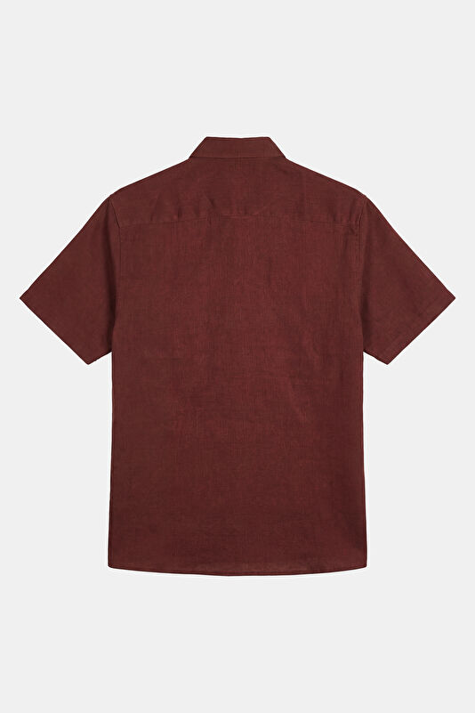 Relax Fit Brick Red Men's Shirt 2