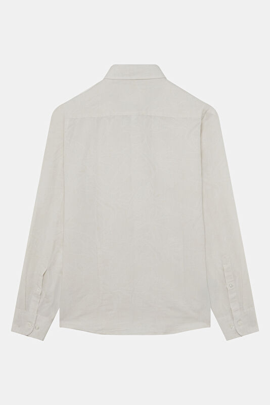 Relax Fit Off-White Men's Shirt 2
