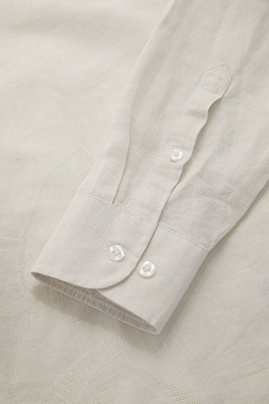 Relax Fit Off-White Men's Shirt 4