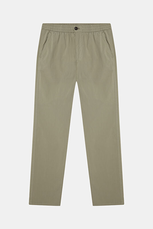 Relax Fit Light Green Straight Leg Men's Trousers