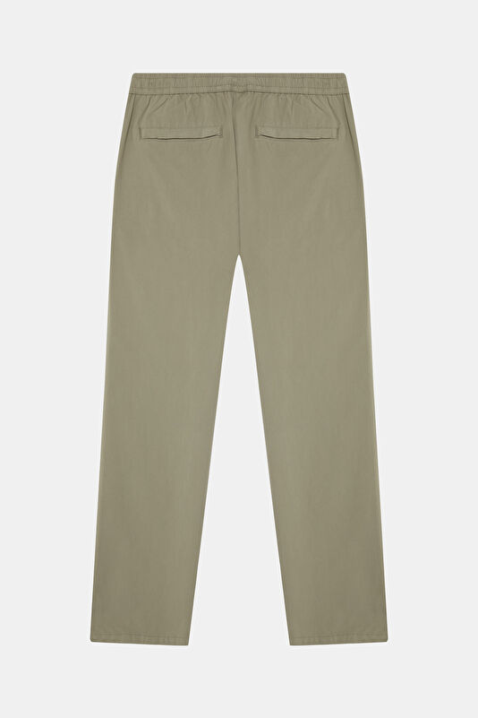 Relax Fit Light Green Straight Leg Men's Trousers 2