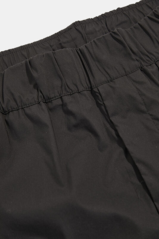 Black Cotton Elastane Men's Shorts 3