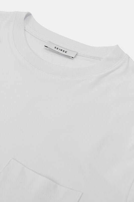 Relax Fit White Crew Neck Men's T-Shirt 3