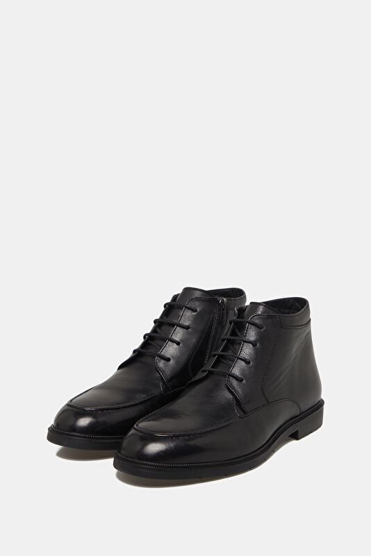 Black Leather Men's Boots 2