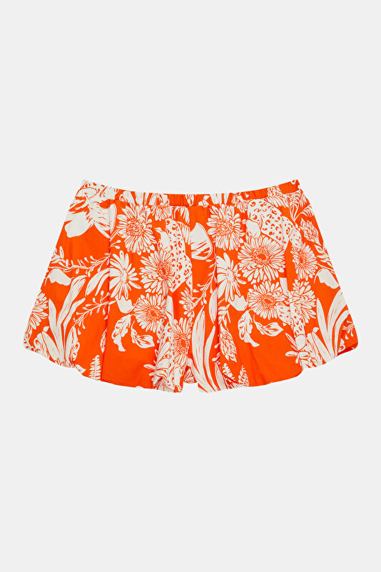 Multicolored Patterned Women's Shorts 4