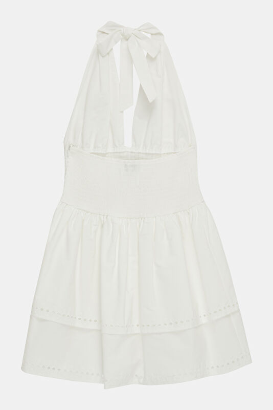 White Short Women's Dress 4