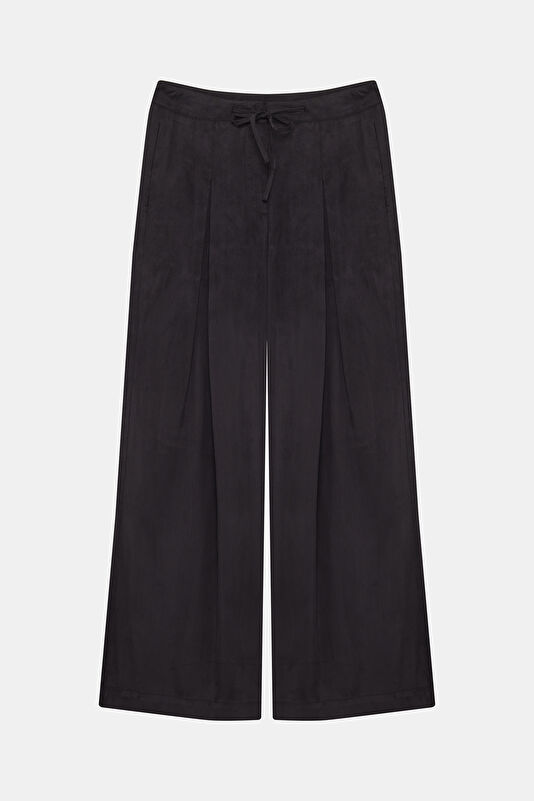 Antrasit Wide Leg Kadın Pantolon 4
