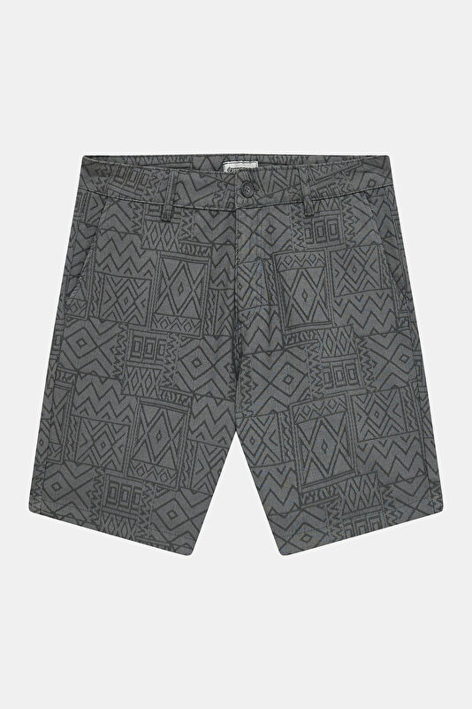 Men's Shorts with Tile Pattern