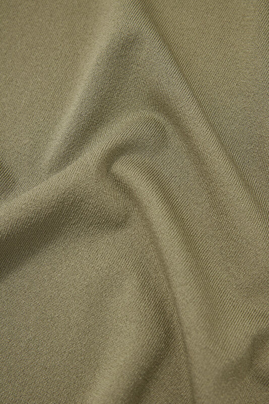 Khaki Crew Neck Men's T-Shirt 4
