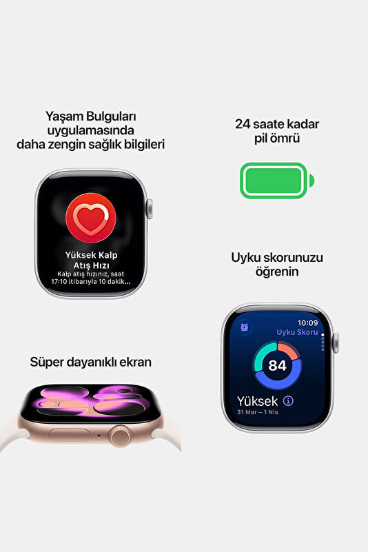 Watch Series 11 GPS 42mm Space Grey Siyah S/M MEQW4TU/A 3