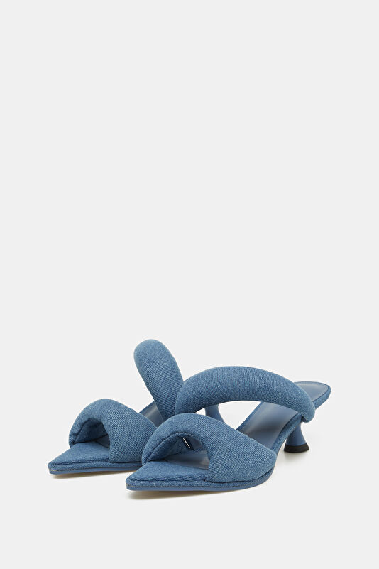 Sara Mule Denim Blue Women's Slippers 2
