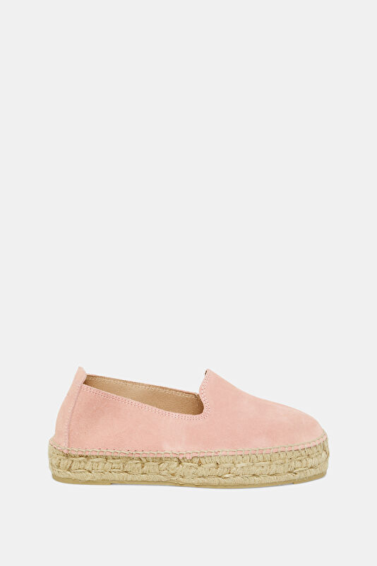 Double Sole Espadrilles Açık Pembe Kadın Ayakkabı