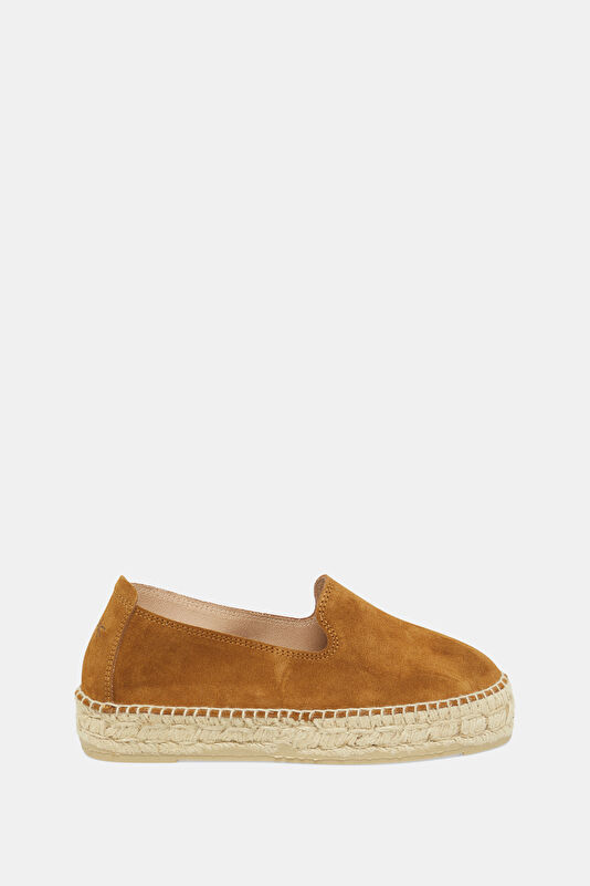 Double Sole Espadrilles Kahve Kadın Ayakkabı