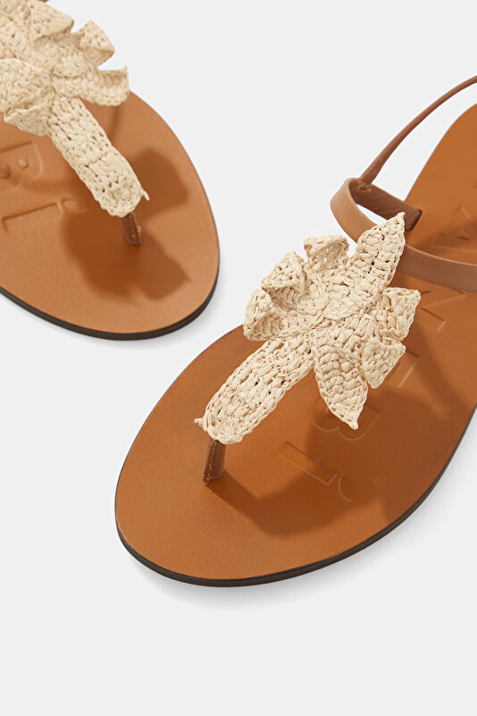 Leather Sandals Tan Women's Sandals 4