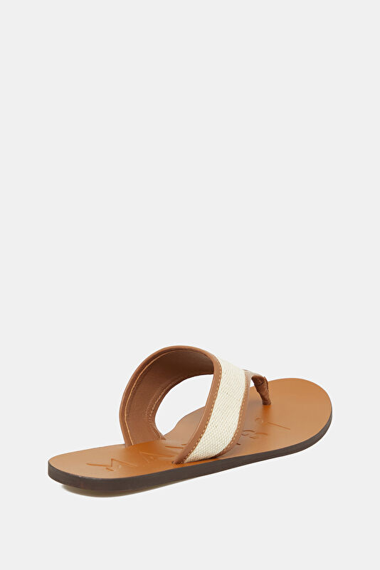 Leather Sandals Tan Women's Slippers 3