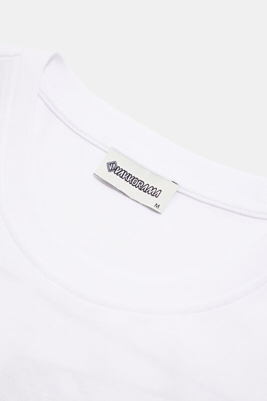 White Crew Neck Embroidered Men's T-Shirt 3