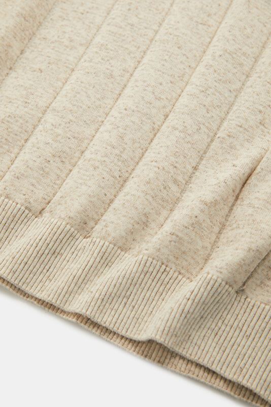 Men's Natural Striped Knit Sweater 4