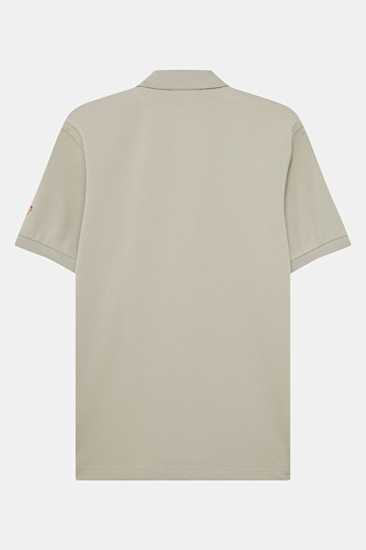 Stone Polo Collar Printed Men's T-Shirt 2