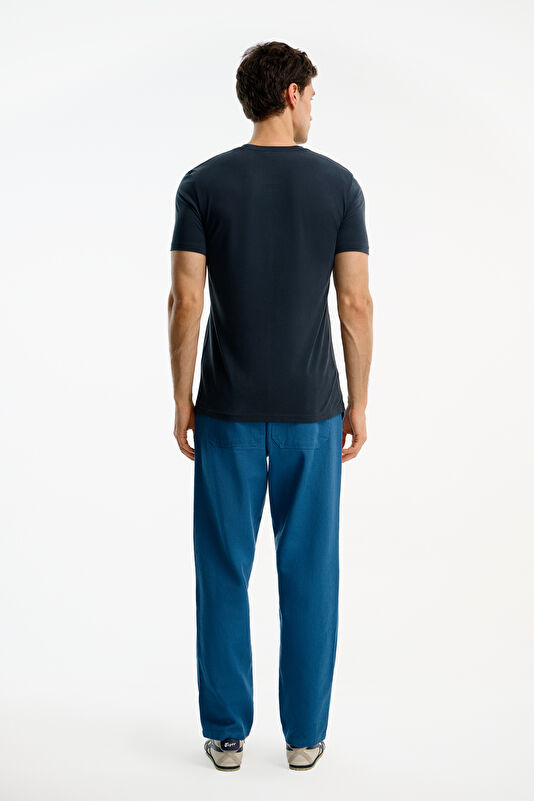 Black Crew Neck Men's T-Shirt 2