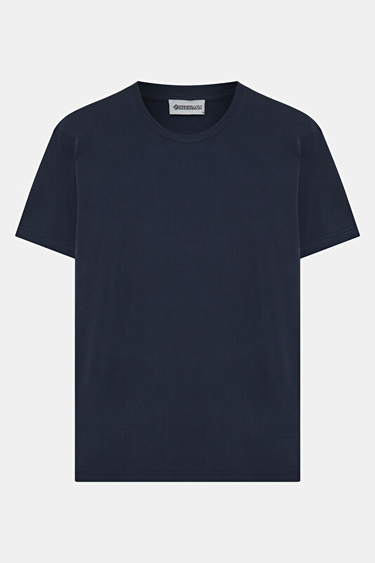 Navy Blue Crew Neck Men's T-Shirt