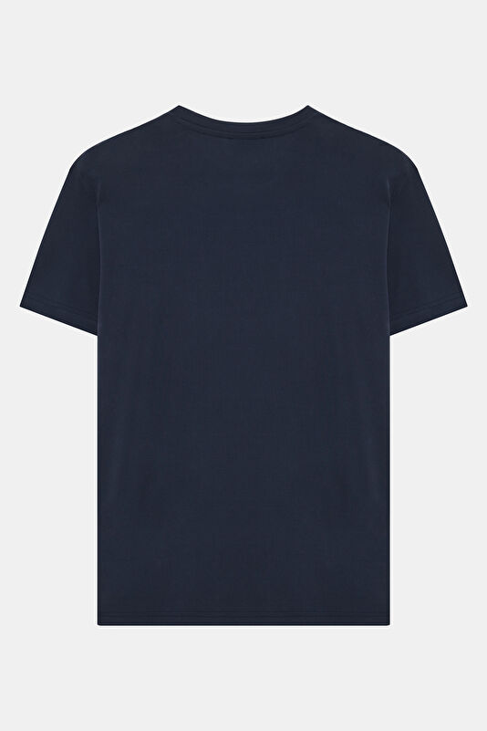Navy Blue Crew Neck Men's T-Shirt 2