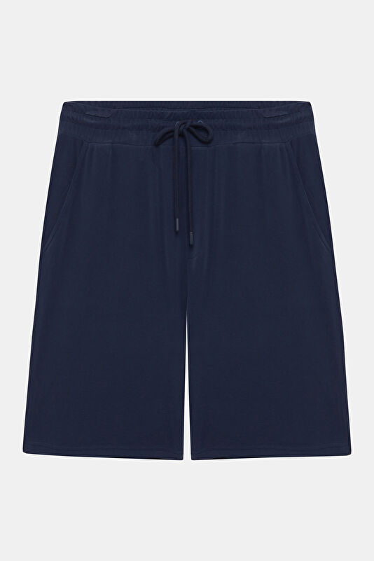 Navy Blue Modal Men's Shorts