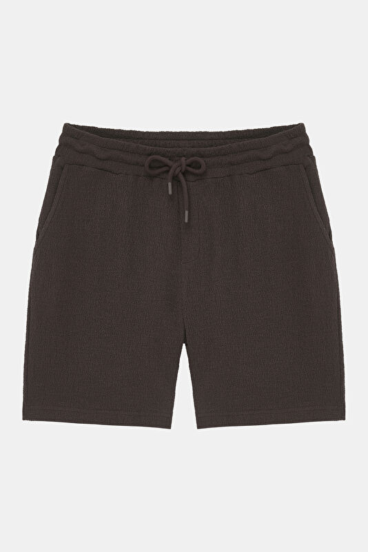 Men's Shorts with Coffee Texture