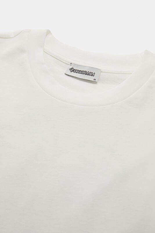 White Crew Neck Printed Men's T-Shirt 3